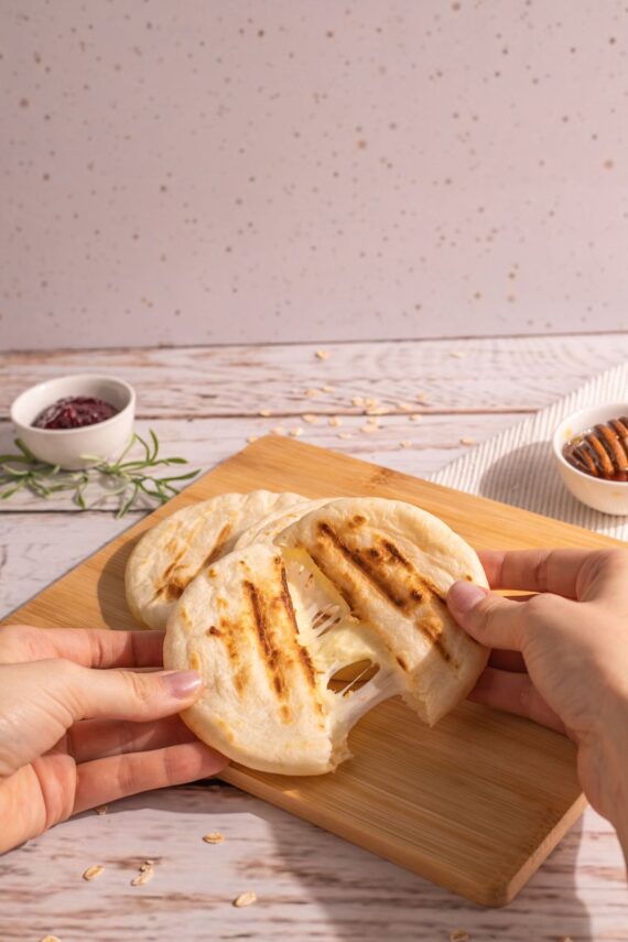 AREPA CASSAVA STUFFED WITH CHEESE