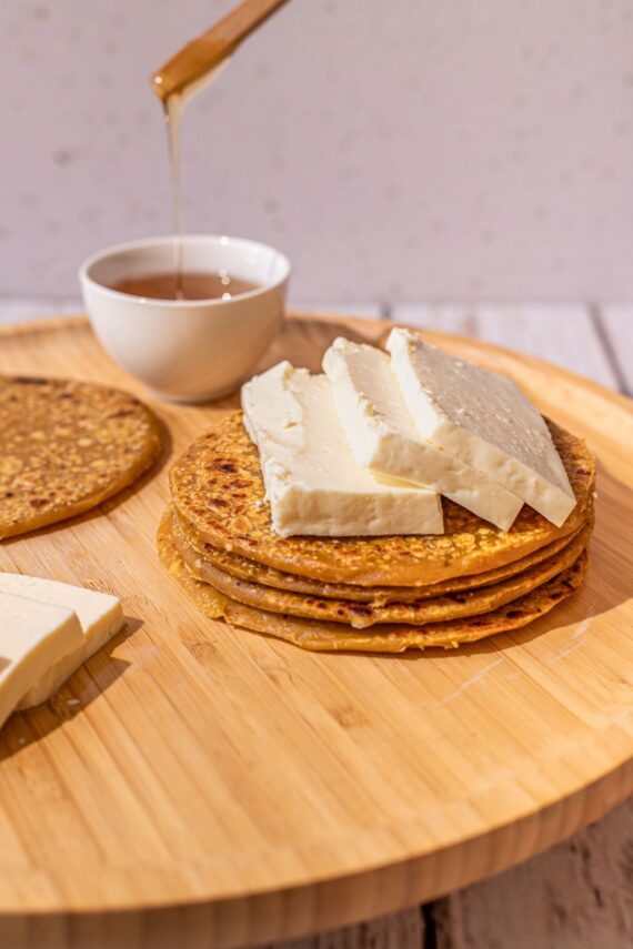 SWEET PLANTAIN AREPAS WITH CHEESE